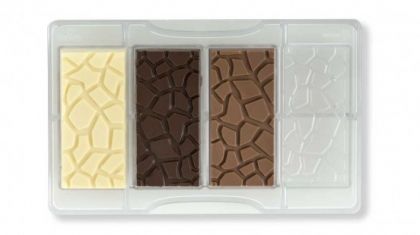 Turtle effect bar chocolate mould