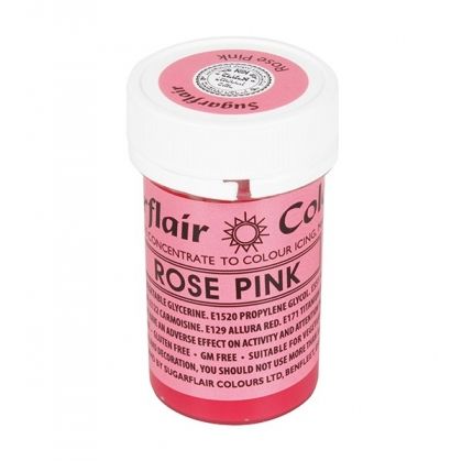 Sugarflair Paste Colour - Rose Pink - 25g