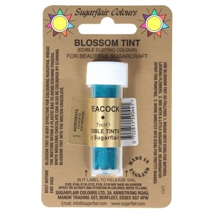 Sugarflair Blossom Tint Dusting Colours - Peacock