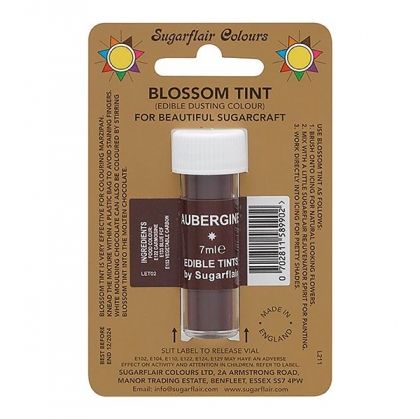  Sugarflair Blossom Tint Dusting Colours - Aubergine - 7ml