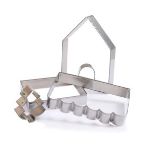 SCRAPCOOKING COOKIE CUTTER GINGERBREAD HOUSE SET/5