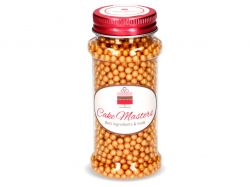 Cake-Masters Nacre-coloured pearls golden yellow 100g