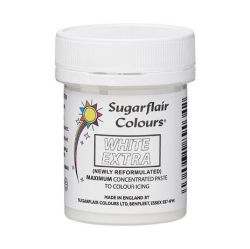 SUGARFLAIR - MAX CONCENTRATE PASTE COLOUR WHITE EXTRA 42G