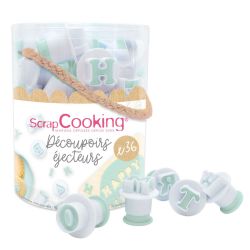 SCRAPCOOKING LETTERS & NUMBERS PLUNGER CUTTER
