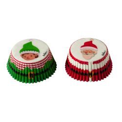 Santa Elf Cupcake Liners 50 X 32 MM 