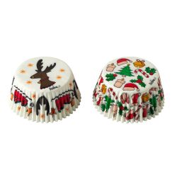 Reindeer Cupcake Liners 50 X 32 MM 