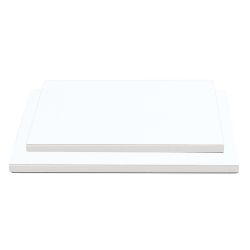 Cake Board Rectangular White Fern