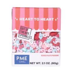 PME VALENTINES "OUT OF THE BOX" SPRINKLES - HEART TO HEART 