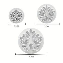 Snowflake Plunger Cutter - 3 Set
