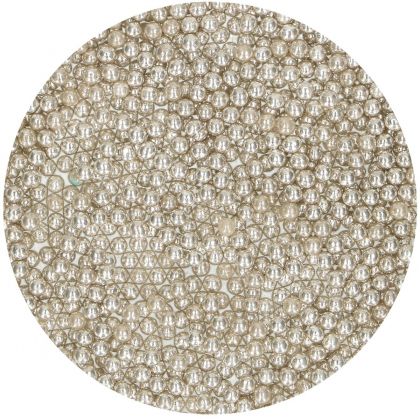 FUNCAKES SUGAR PEARLS MEDIUM METALLIC SILVER 55 G