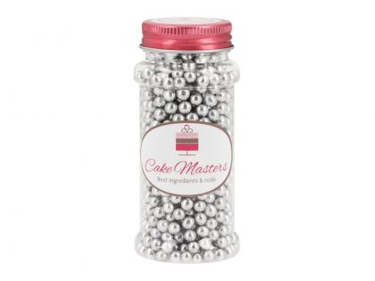 Cake Masters Soft sugar pearls silver 5mm 70g