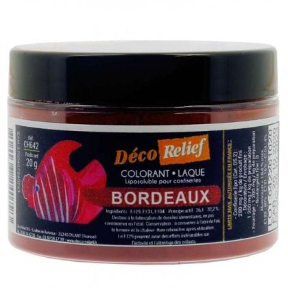 Deco Relief Fat Soluble Food Color - Burgundy