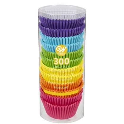 Wilton Цветни чашки за мъфини за Бонбони ДЪГА