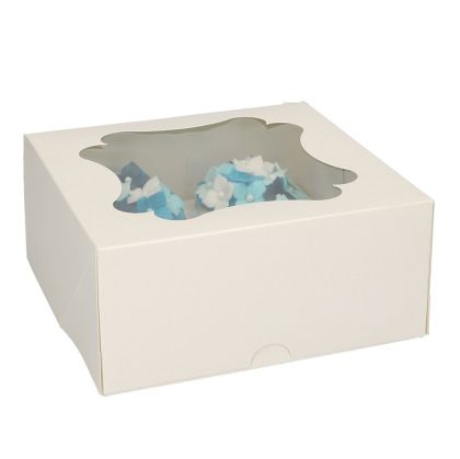 FUNCAKES CUPCAKE BOX 4 - BLANCO