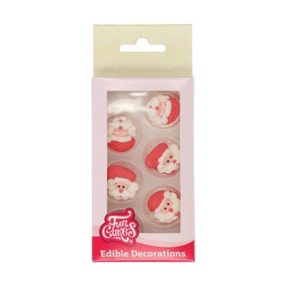 FUNCAKES SUGAR DECORATIONS SANTA CLAUS 