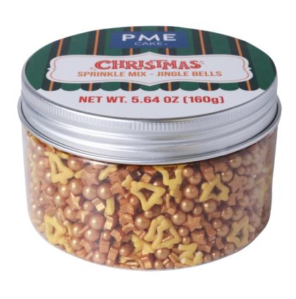 PME CHRISTMAS SPRINKLES - GOLD JINGLE BELLS