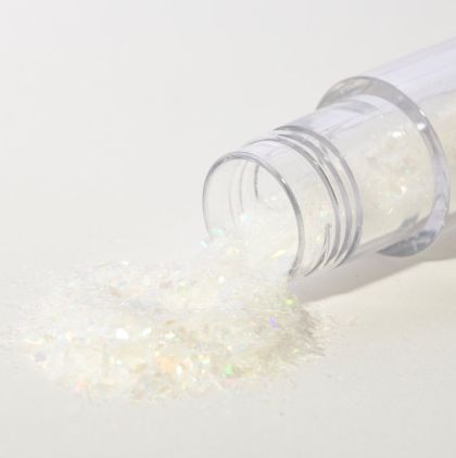 Magic Sparkles, Edible Iridescent Glitter – White Crystal 