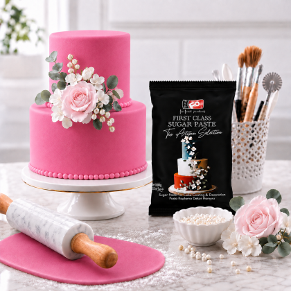 FO First Class Coating Dough  PINK - 1kg.