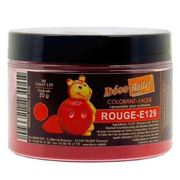FOOD COLORING RED FAT-SOLUBLE LACQUER 100 gr –