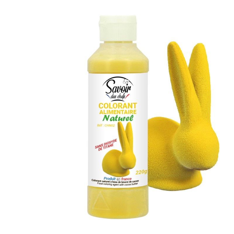 YELLOW NATURAL COCOA BUTTER FOOD COLORING 220gr