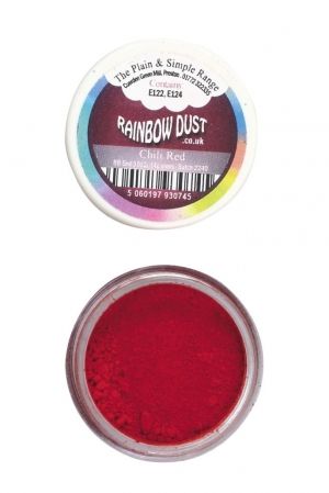 Rainbow Dust Plain - прахообразна боя - ЛЮТО ЧЕРВЕН / Chilli red