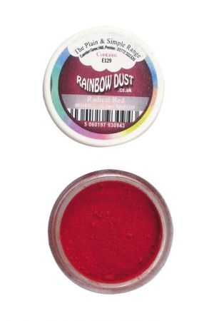 Rainbow Dust Plain - прахообразна боя - РАДИКАЛНО ЧЕРВЕН / Radical red