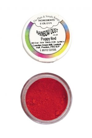 Rainbow Dust Plain - прахообразна боя - МАКОВО ЧЕРВЕН / Poppy red