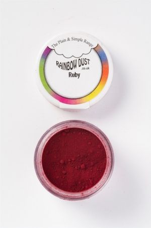 Rainbow Dust Plain - прахообразна боя - РУБИНЕНО ЧЕРВЕН / Ruby