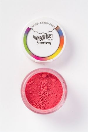 Rainbow Dust Plain - прахообразна боя - ЯГОДОВО ЧЕРВЕН / Strawberry