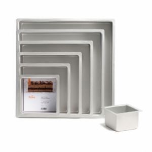 Square professional aluminum pans - 10sm - 15x15