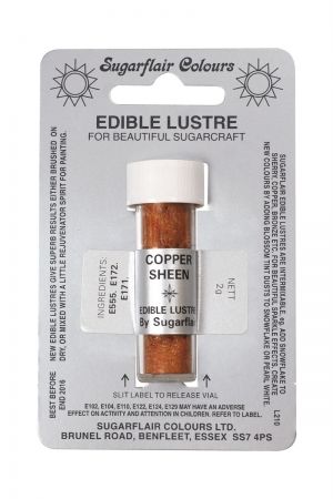 Sugarflair Edible Lustre Colour - Copper Sheen