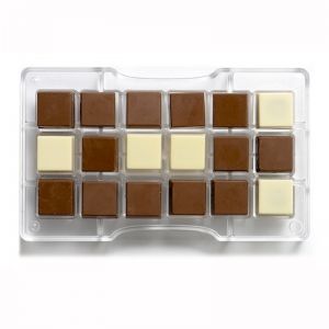 CHOCOLATE MOULD SQUARE 25X25MM-200 X 120 X 22 MM
