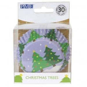 PME Foil Baking Cups Christmas Trees pk/30