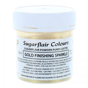Sugarflair - прахообразна боя - ИСКРЯЩО ЗЛАТО - Gold Finishing Sparkle - 25 гр.