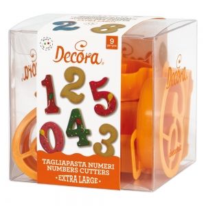 KIT 9 COOKIE CUTTERS GIANT NUMBERS