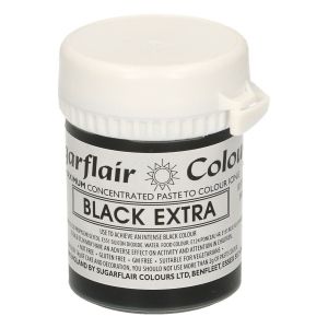 Sugarflair Paste Colour  - концентрирана боя  ЕКСТРА ЧЕРНО  -  EXTRA BLACK - 42гр.