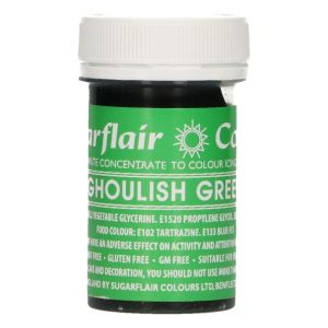 Sugarflair Paste Colour  -  концентрирана боя ЖЕСТОКО ЗЕЛЕНО – GHOULISH GREEN  - 25 гр
