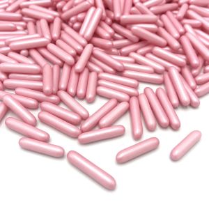 HappySprinkles - РОЗОВИ ПЕРЛЕНИ ПРЪЧИЦИ - PINK PEARLESCENT RODS 90гр.