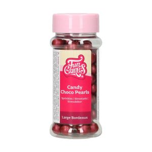 FUNCAKES CANDY CHOCO PEARLS LARGE BORDEAUX 70 G