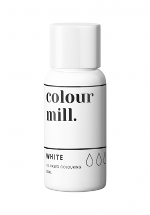 Colour Mill WHITE oil based concentrated icing colouring 20ml