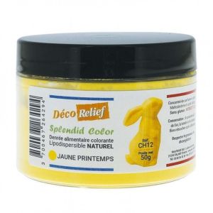 Deco Relief  Натурален прахов оцветител за шоколад ПРОЛЕТНО ЖЪЛТО - Spring Yellow - 50 гр