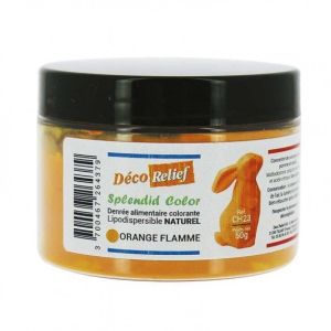 Deco Relief Fire orange Natural Lipodispersible Coloring Foodstuff - 50gr