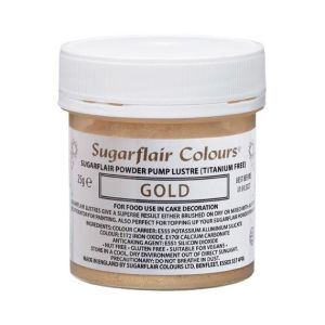 Sugarflair - прахообразна боя - ЗЛАТО - GOLD -  25 гр