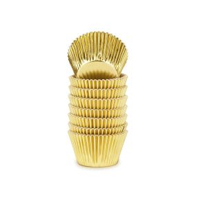 150 GOLD BAKING CUPS 27 X 17 MM