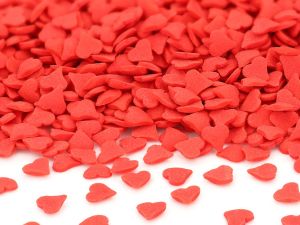 Cake-Masters Sprinkle decoration Hearts red  60g