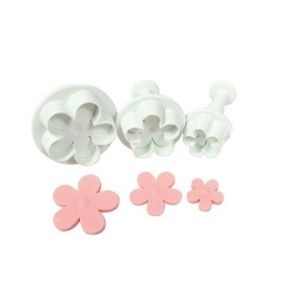 5 Petal Flower Plunger Cutter (set of 4)