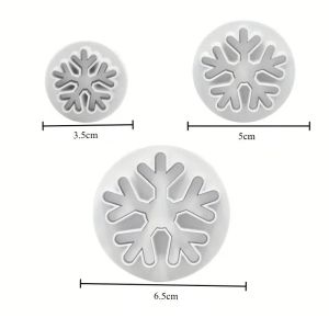 Snowflake Plunger Cutter - 3 Set