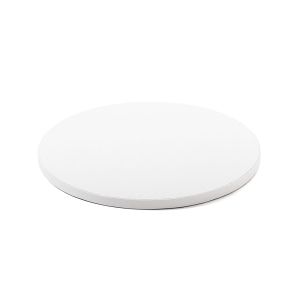 200mm Cake Board Round White Fern