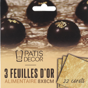 PATISDECOR Edible gold in sheets 3 ps