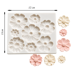 Flower shaped silicone Mold